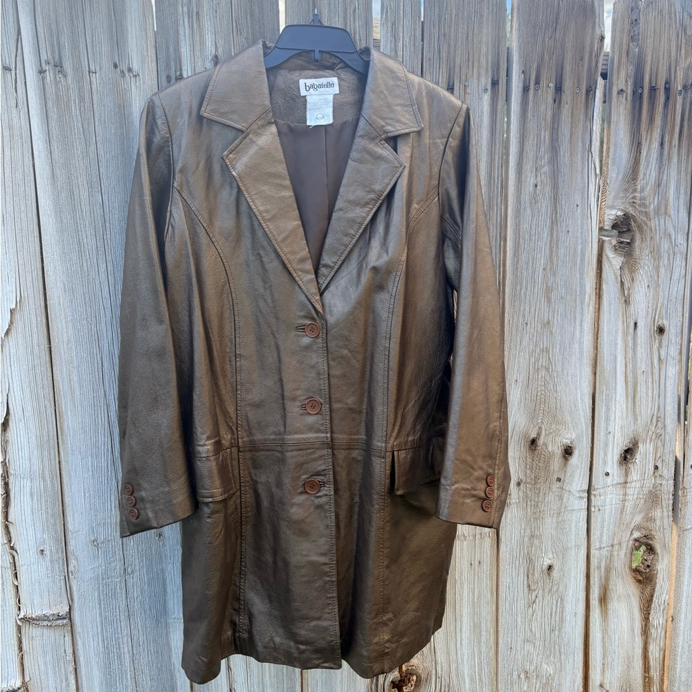 Bagatelle Rich bronze genuine Leather coat